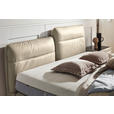 BOXSPRINGBETT  in Beige  - Beige/Schwarz, Design, Textil/Metall (200cm) - Johann Jakob