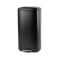 TRETEIMER 30 L  - Schwarz, Basics, Kunststoff/Metall (34,8/67,4/30,5cm) - Novel