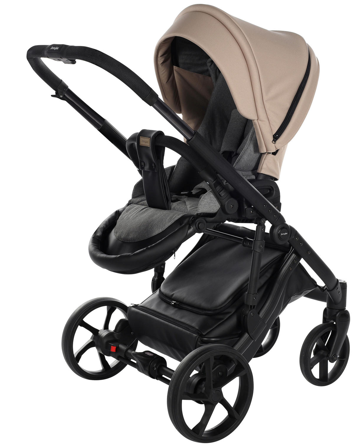 BARNVAGNSSET Easy Compact  - beige/svart, Basics, metall/textil (108/61/96cm) - Jimmylee