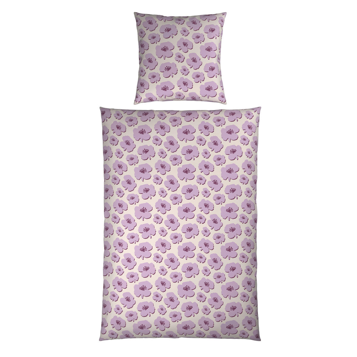 BETTWÄSCHE Satin 135/200 cm  - Lila, Textil (135/200cm) - Esposa