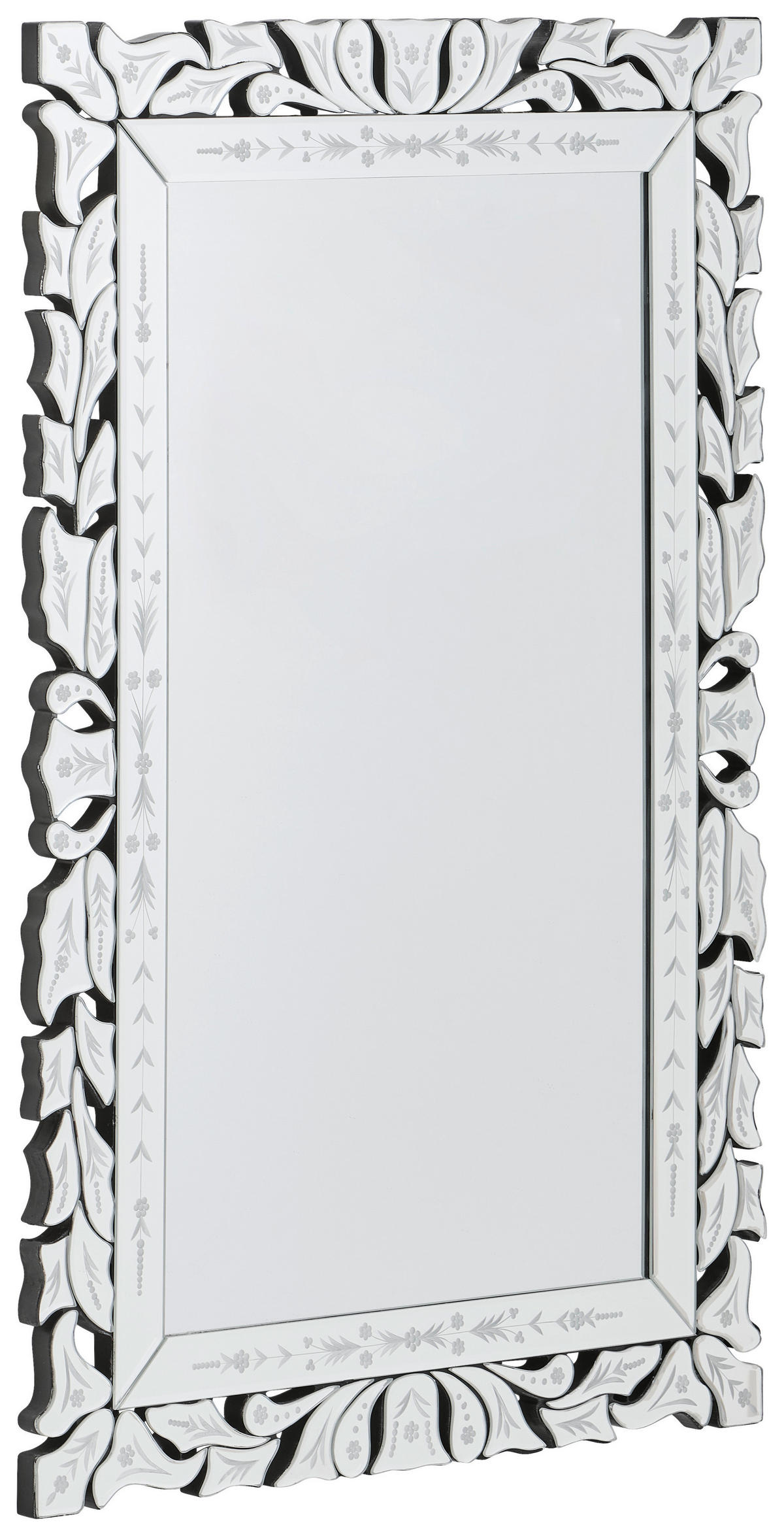 WANDSPIEGEL 60/90/1,6 cm    in rechteckig  - Klar, Design, Glas/Holzwerkstoff (60/90/1,6cm) - MID.YOU