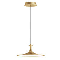 LED-HÄNGELEUCHTE Alora Mood 13,3/30,5 cm  - Goldfarben, Design, Kunststoff/Metall (13,3/30,5cm) - Elstead Lighting