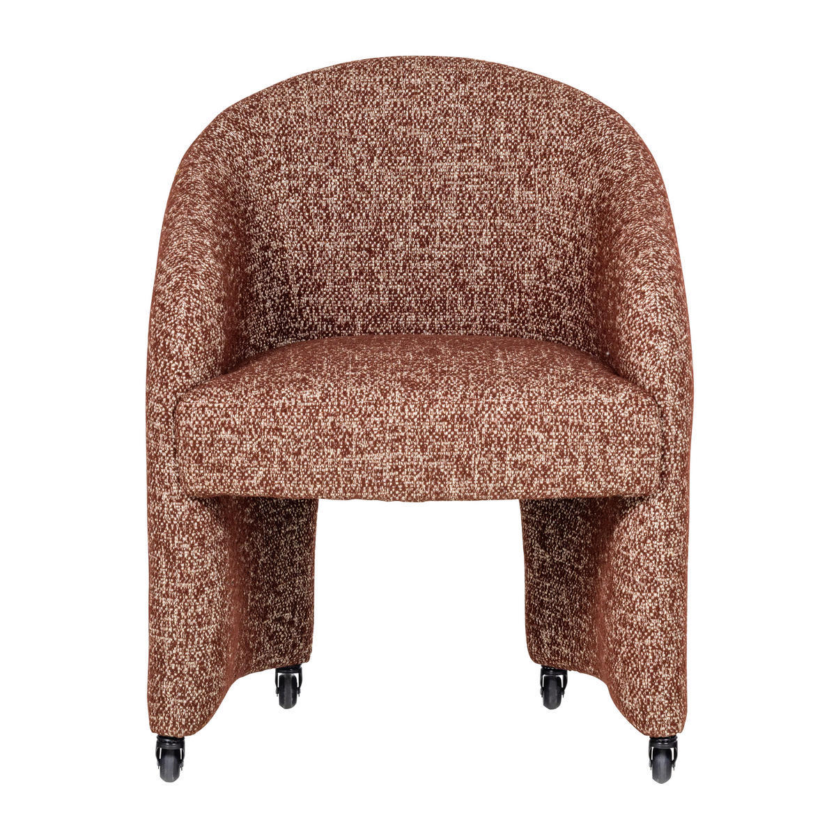 ARMLEHNSTUHL   Webstoff  Braun, Rostfarben  - Rostfarben/Braun, MODERN, Kunststoff/Textil (64/83/64cm) - Livetastic
