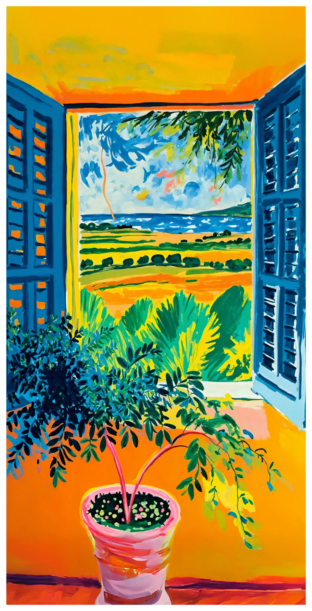 KUNSTDRUCK 20/40 cm  - Multicolor, Design, Holzwerkstoff/Textil (20/40cm) - Monee