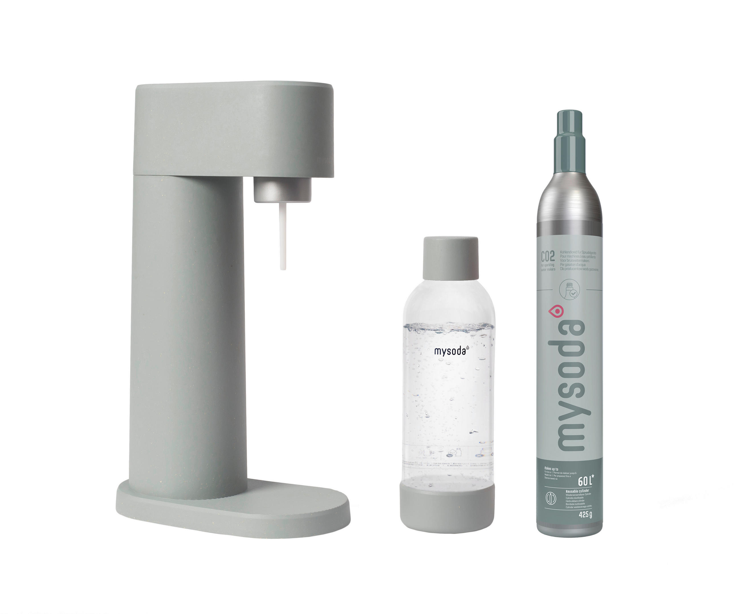 WASSERSPRUDLER WOODY PIGEON - Salbeigrün, Basics, Naturmaterialien (24.5/13/41cm) - mysoda