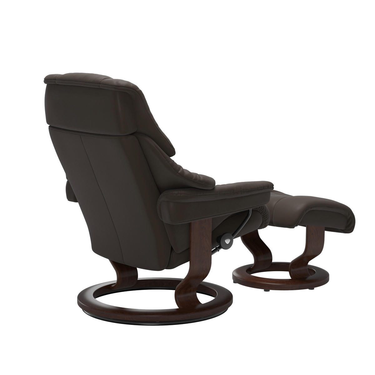 RELAXSESSELSET in Holz, Leder Braun, Dunkelbraun  - Dunkelbraun/Braun, Design, Leder/Holz (79/98-108/75cm) - Stressless