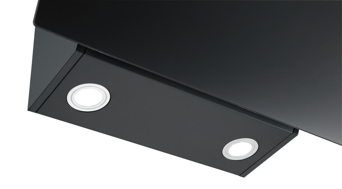 DUNSTABZUGSHAUBE CH55060SA++  - Schwarz, Trend, Glas/Metall (60/80,5-118,5/40,2cm) - Respekta