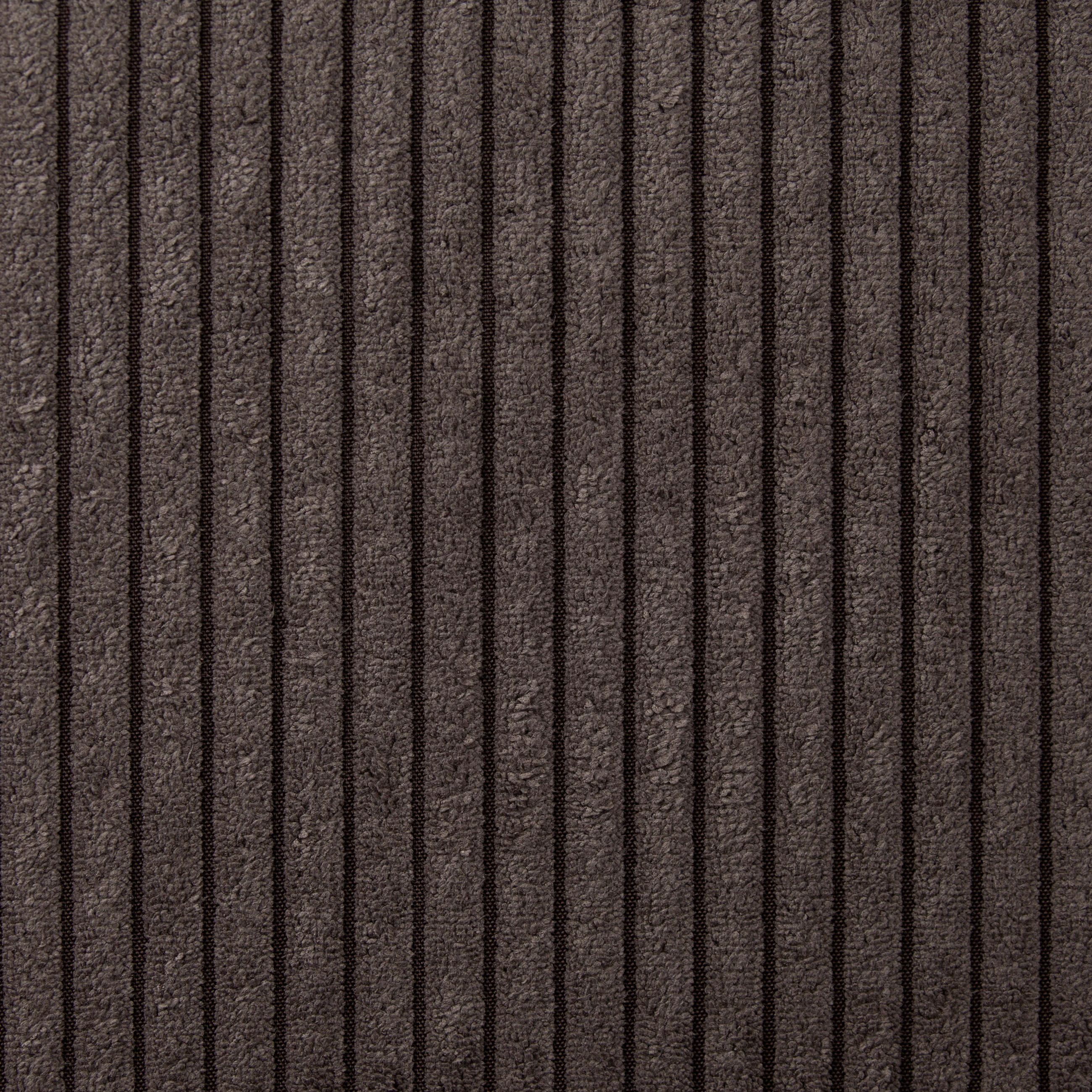 WOHNLANDSCHAFT Graubraun Cord  - Chromfarben/Graubraun, KONVENTIONELL, Kunststoff/Textil (180/376/180cm) - Carryhome