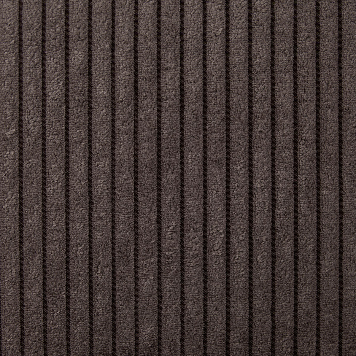 WOHNLANDSCHAFT Graubraun Cord  - Chromfarben/Graubraun, KONVENTIONELL, Kunststoff/Textil (180/376/180cm) - Carryhome