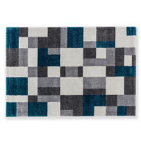 WEBTEPPICH 67/130 cm  - Petrol, Design, Textil (67/130cm) - Novel