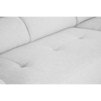ECKSOFA Silberfarben Struktur  - Silberfarben/Schwarz, Design, Kunststoff/Textil (284/205cm) - Xora