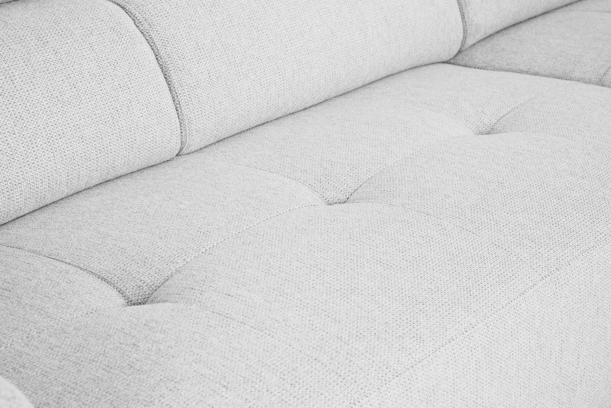 ECKSOFA in Struktur Silberfarben  - Silberfarben/Schwarz, Design, Kunststoff/Textil (205/284cm) - MID.YOU