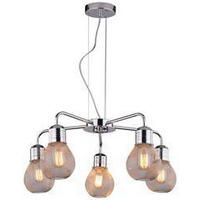 PENDELLEUCHTE 46/46/125 cm  - Chromfarben, KONVENTIONELL, Metall (46/46/125cm)