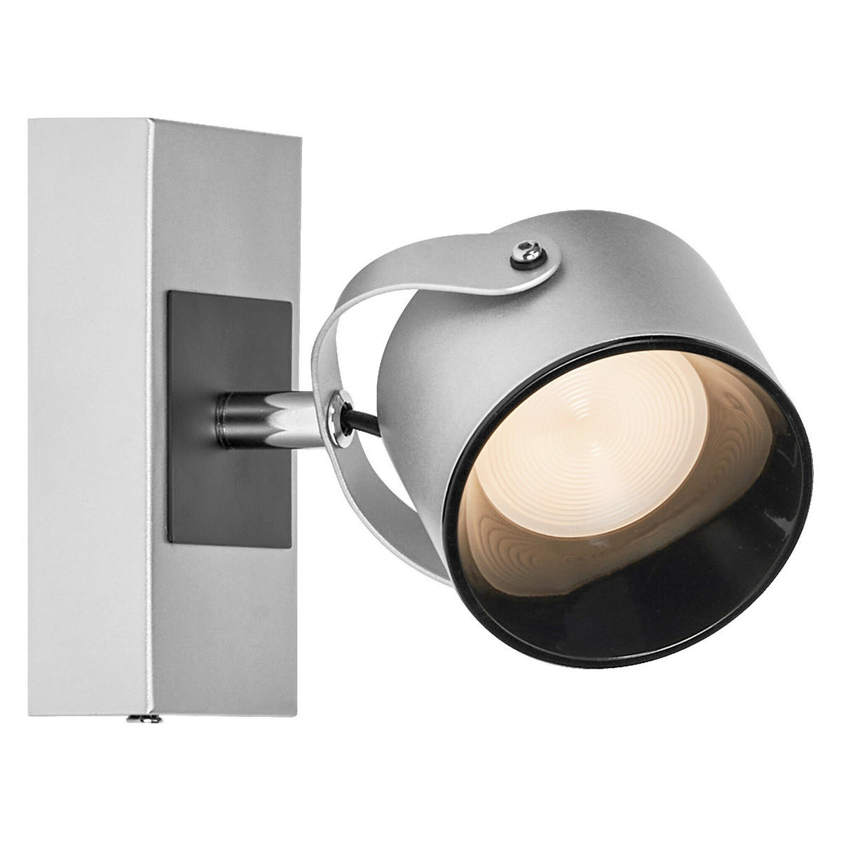 LED-STRAHLER 13/15,5/8 cm   - Silberfarben, Design, Kunststoff/Metall (13/15,5/8cm) - Osram