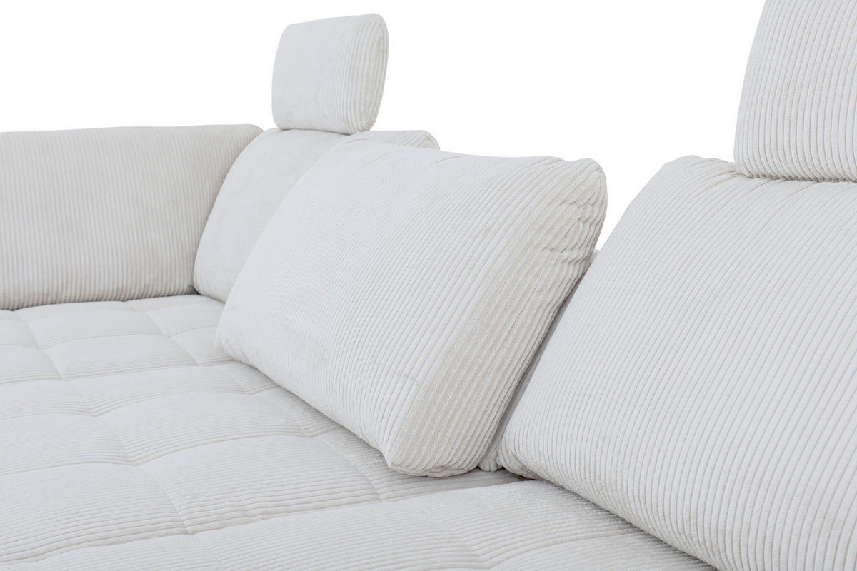 HÖRNSOFFA i manchester, velour ljusgrå  - ljusgrå/svart, Design, metall/textil (197/291cm) - Beldomo Style