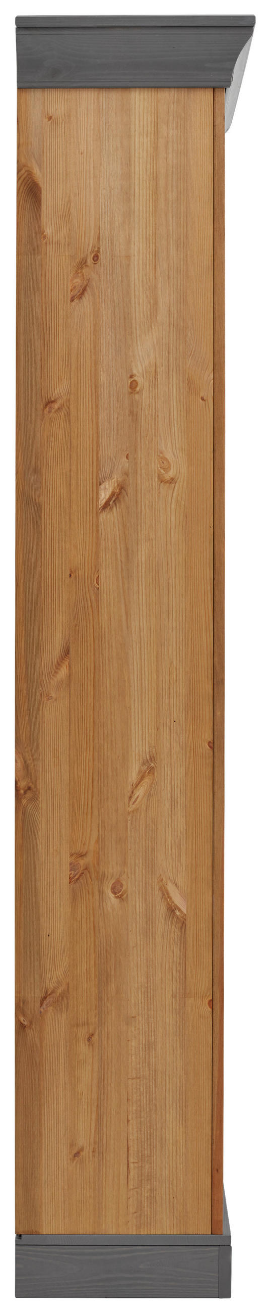 REGAL Kiefer massiv Laugenfarbig, Grau  - Laugenfarbig/Grau, ROMANTIK / LANDHAUS, Holz (108/202/38cm) - Boxxx