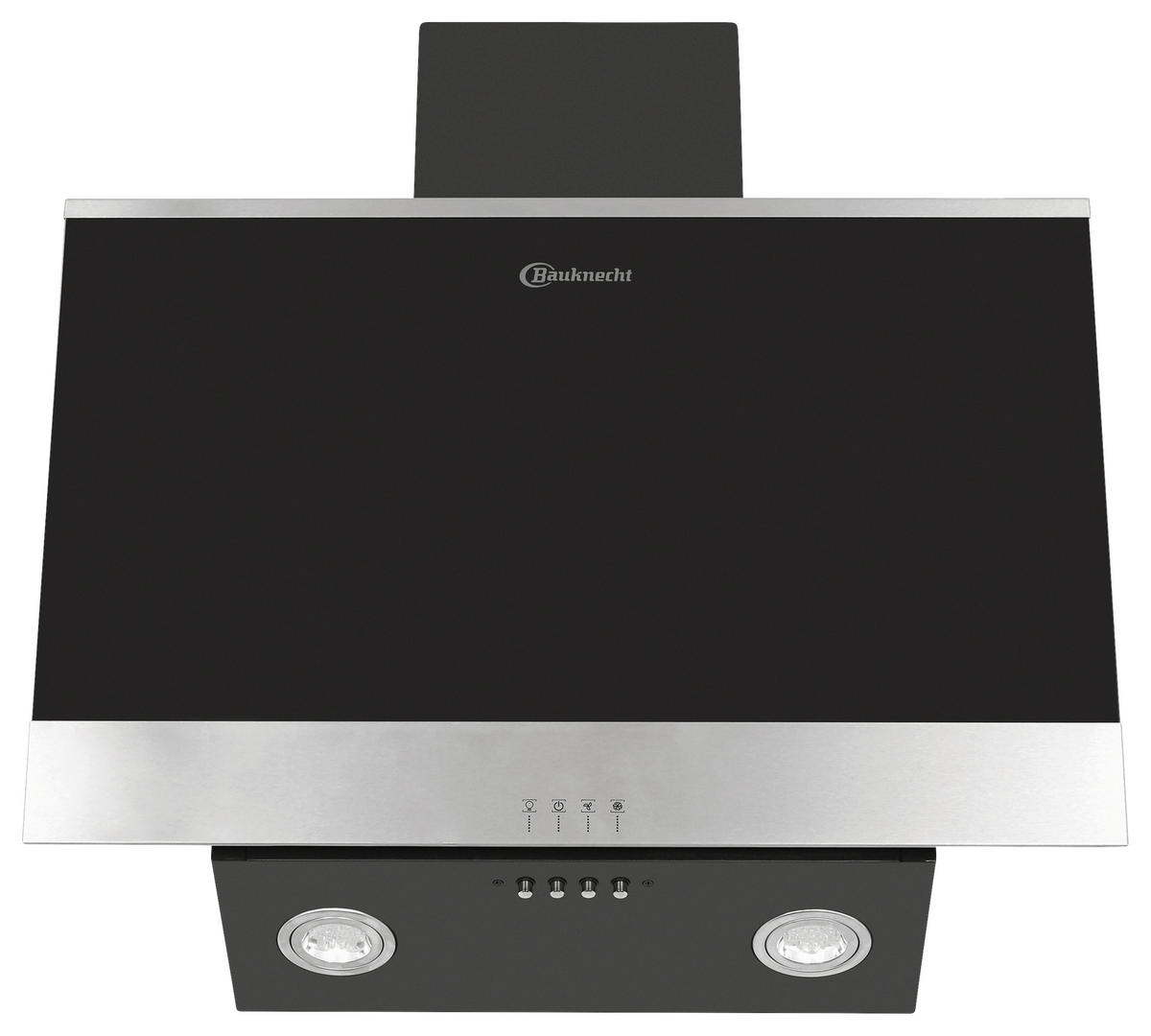 DUNSTABZUGSHAUBE DBHVP 63 LM K  - Edelstahlfarben/Schwarz, Basics, Glas/Metall (60/69-104/36,2cm) - Bauknecht