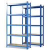SCHWERLASTREGALSET Lakota  - Blau, Basics, Holzwerkstoff/Metall (75/150/30cm) - Floordirekt