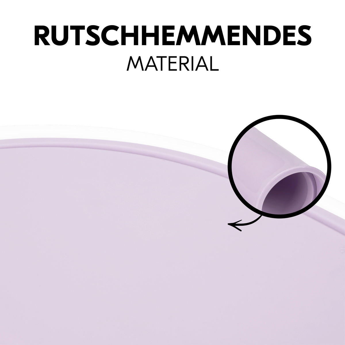 ESS- UND SPIELBRETT Highchair Tray Mat  - Lila, Basics, Kunststoff (28/0,5/42,5cm) - Hauck