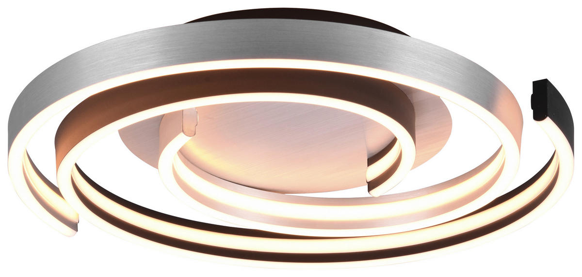 LED-DECKENLEUCHTE  50/9 cm    - Schwarz/Alufarben, Design, Metall (50/9cm) - Trio Leuchten