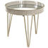 BEISTELLTISCH in Grau, Bronzefarben - Bronzefarben/Grau, LIFESTYLE, Glas/Metall (51/50cm) BEISTELLTISCH in Grau, Bronzefarben - Bronzefarben/Grau, LIFESTYLE, Glas/Metall (51/50cm)