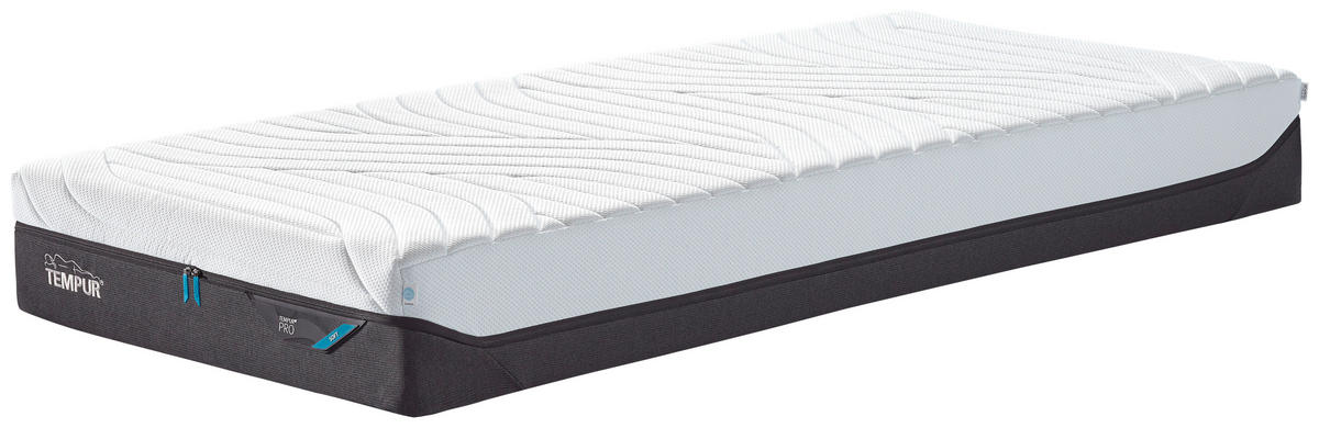 MATRATZE SOFT Pro® Coolquilt 140/200 cm Höhe ca. 23 cm  - Anthrazit/Weiß, Basics, Textil (140/200cm) - Tempur