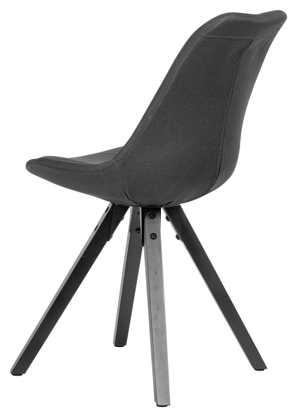 SET STOLICA  antracit  tekstil      - crna/antracit, Moderno, tekstil/drvo (49/87cm) - MID.YOU