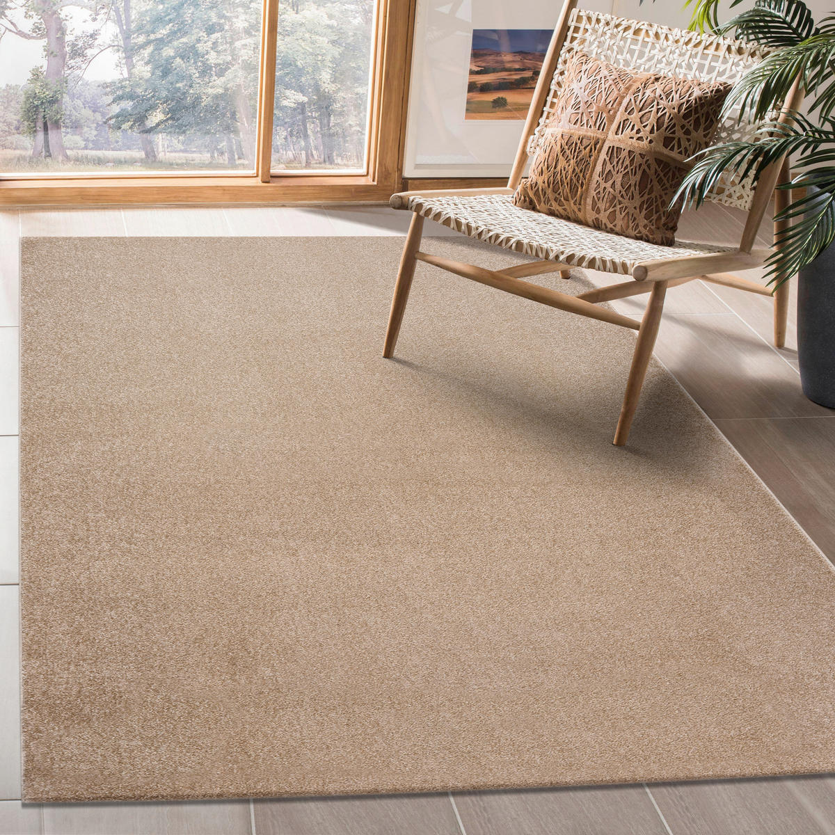 LÄUFER 80/200 cm Uni  - Beige, LIFESTYLE, Kunststoff/Textil (80/200cm) - Novel