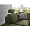 ECKSOFA in Mikrofaser Dunkelgrün  - Dunkelgrün/Alufarben, Design, Textil/Metall (242/275cm) - Dieter Knoll