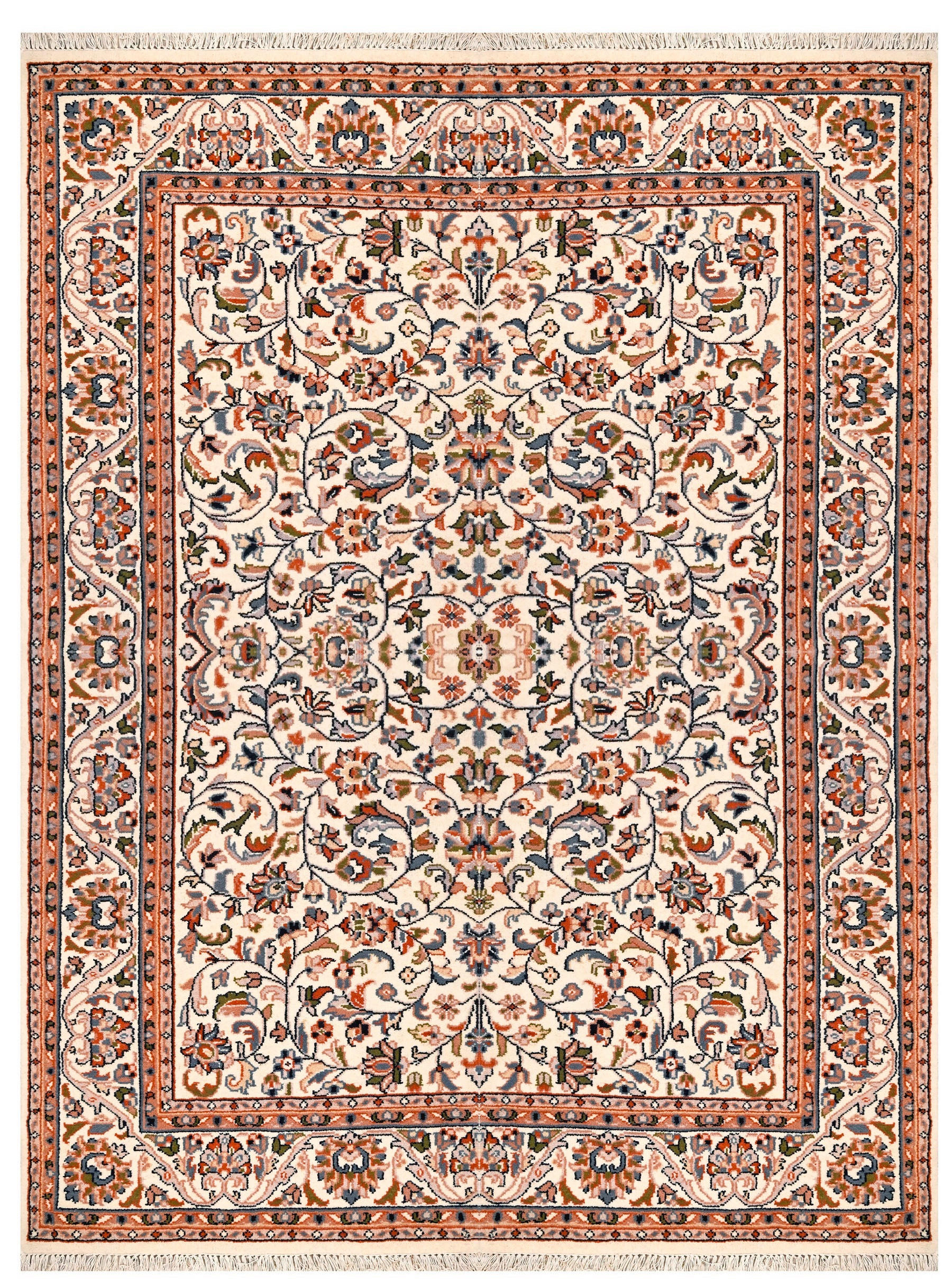 ORIENTTEPPICH 90/160 cm Isfahan Cream Creme  - Creme, LIFESTYLE, Textil (90/160cm) - Cazaris