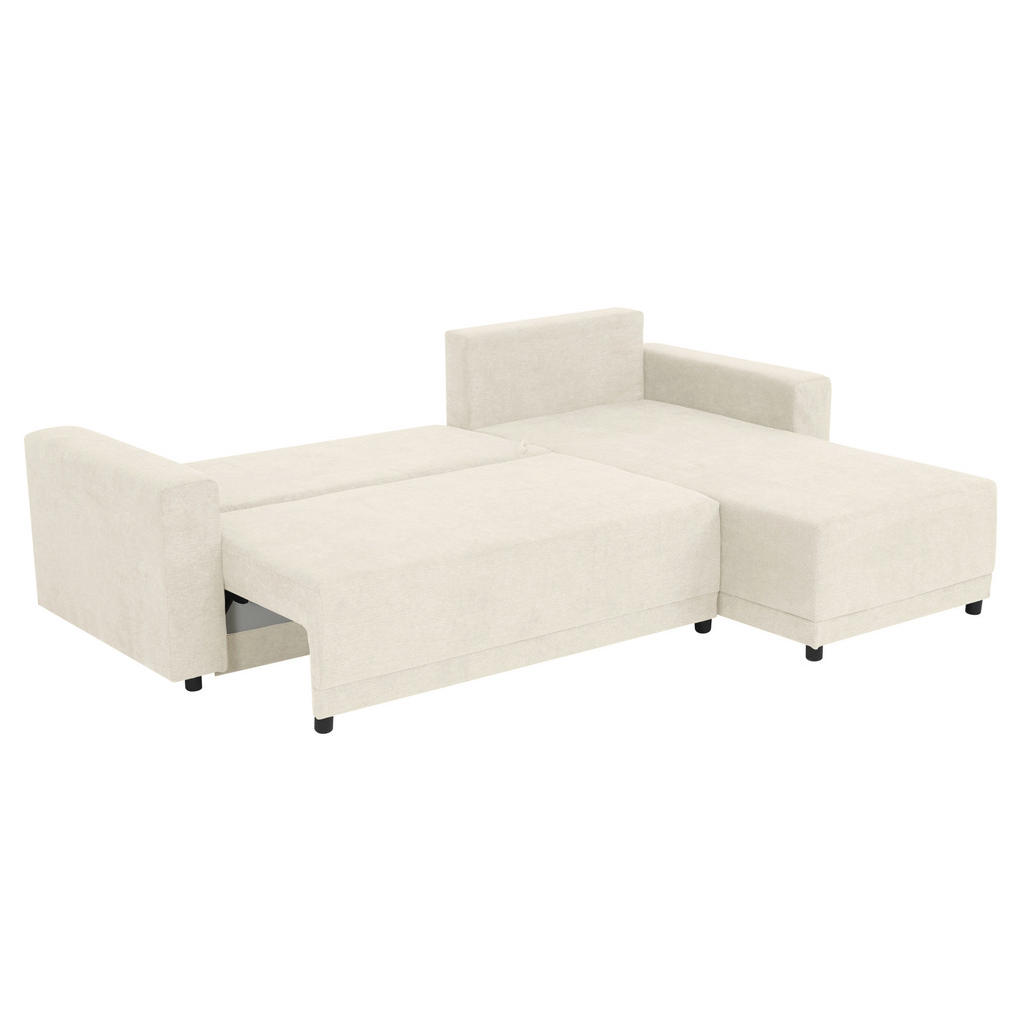 Thumbnail - Mid.you Ecksofa, Creme, Textil, Uni, Füllung: Schaumstoff, L-Form, einmalig seitenverkehrt montierbar, 248x178 cm, Made ...