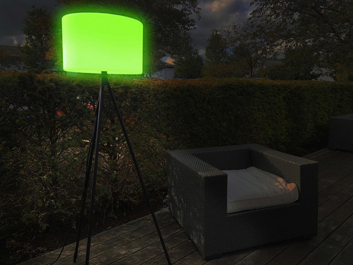 LED-STEHLEUCHTE 40/143 cm    - Schwarz/Weiß, Basics, Kunststoff (40/143cm) - Tint