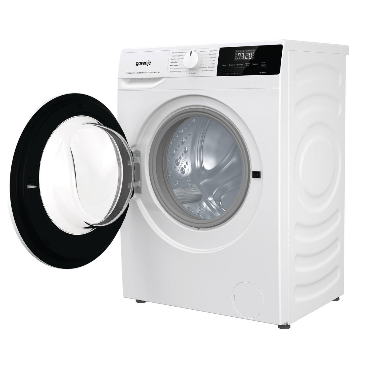 WASCHTROCKNER W3D2A854ADPS/DE  - Weiß, MODERN, Glas/Kunststoff (60/85/54cm) - Gorenje
