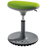 BÜROHOCKER Grau, Limette  - Limette/Grau, Design, Kunststoff/Textil (38/38-48/27,5cm) - Paidi