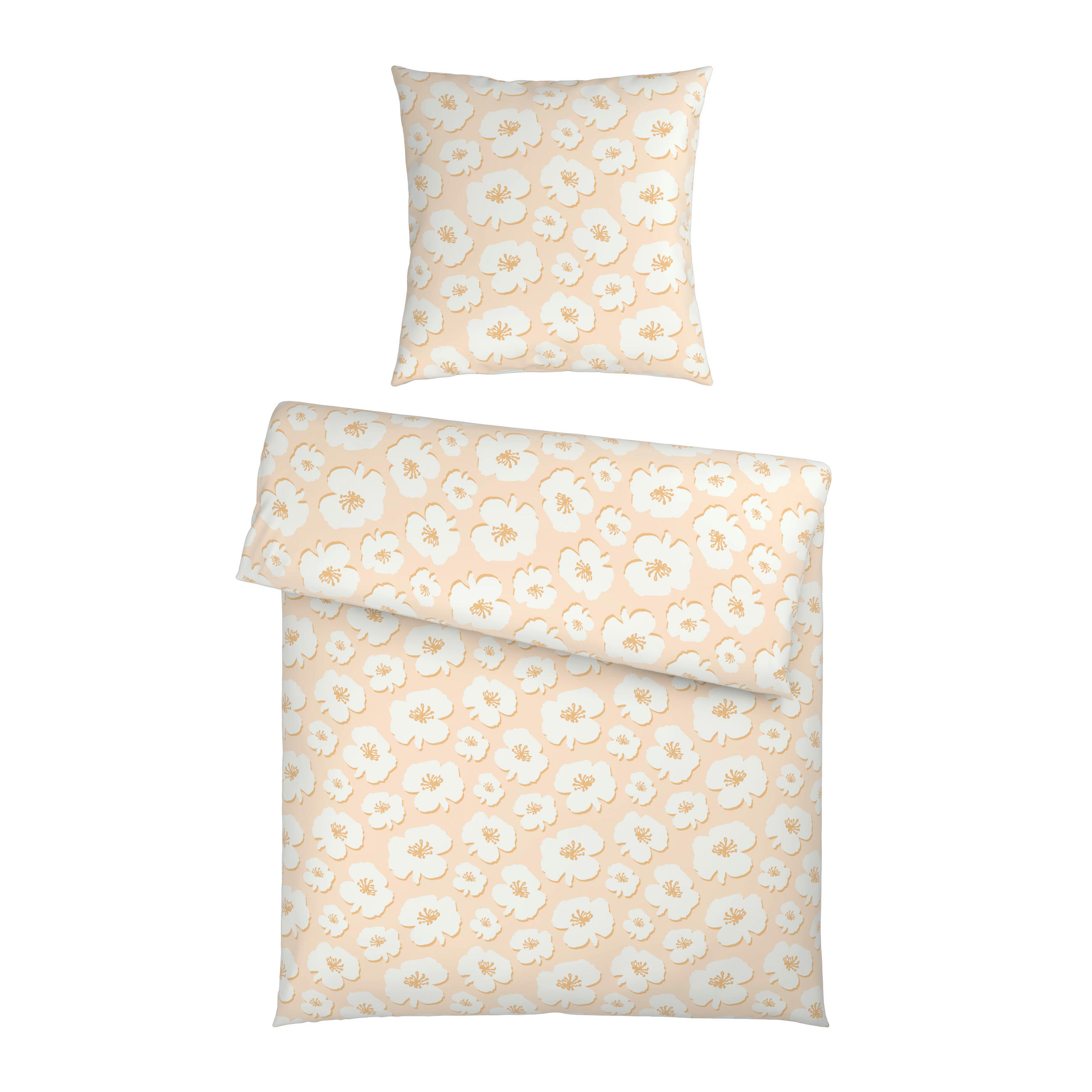 BETTWÄSCHE Satin 135/200 cm  - Orange, Textil (135/200cm) - Esposa