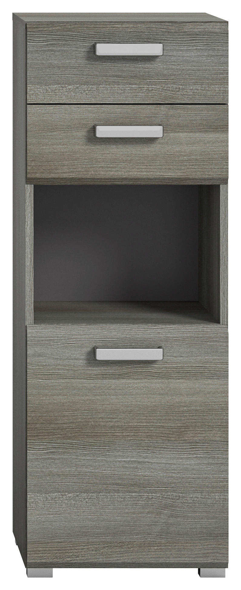 MIDISCHRANK 40/109/33 cm  - Silberfarben/Grau, MODERN, Holzwerkstoff/Kunststoff (40/109/33cm) - MID.YOU