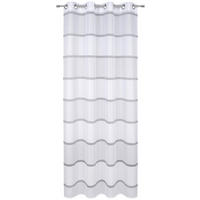 ZÁVĚS S OČKY, poloprůhledné, 140/245 cm - bílá, Design, textil (140/245cm) - Esposa