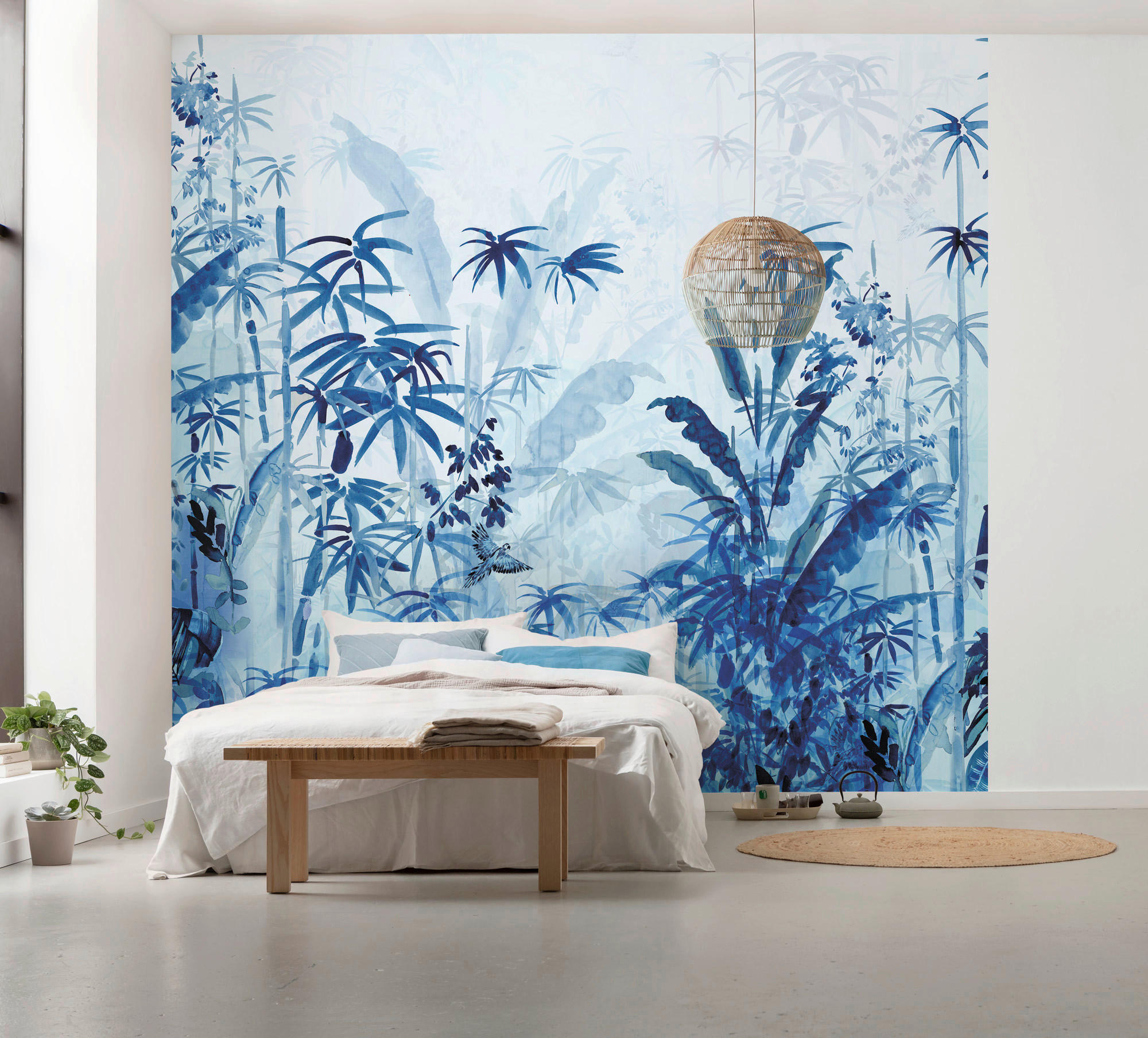 FOTOTAPETE  - Blau/Weiß, Trend (300/280cm) - Xora