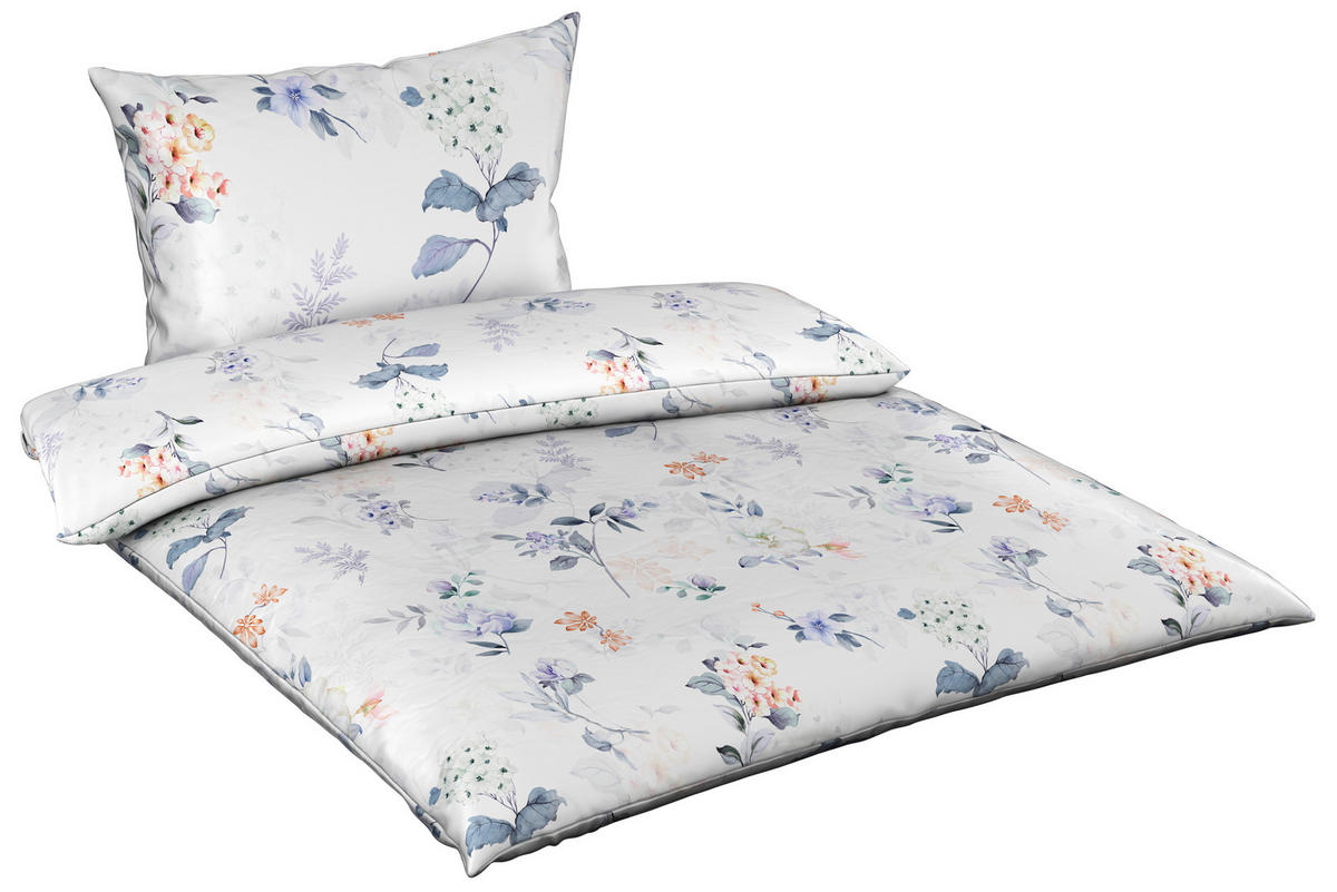 POSTELJNINA BLOSSOM 140/200 cm saten večbarvno  - večbarvno, Konvencionalno, tekstil (140/200cm) - Esposa