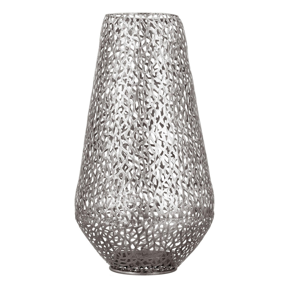 WINDLICHT - Silberfarben, Basics, Metall (25/46/25cm)