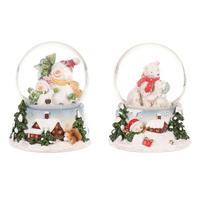 VÁNOČNÍ FIGURKA - bílá, Basics, plast (8/9/7cm)