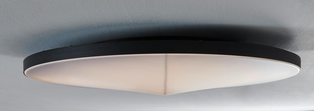 LED-DECKENLEUCHTE  79,5/10,5 cm    - Schwarz, Design, Kunststoff/Metall (79,5/10,5cm) - Novel