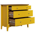 KOMMODE  in 100/86/42 cm  - Gelb/Dunkelbraun, LIFESTYLE, Holz/Holzwerkstoff (100/86/42cm) - Landscape