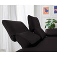 RÉCAMIERE in Echtleder Dunkelbraun  - Chromfarben/Dunkelbraun, Design, Leder/Metall (209/85-109/95-16cm) - Dieter Knoll