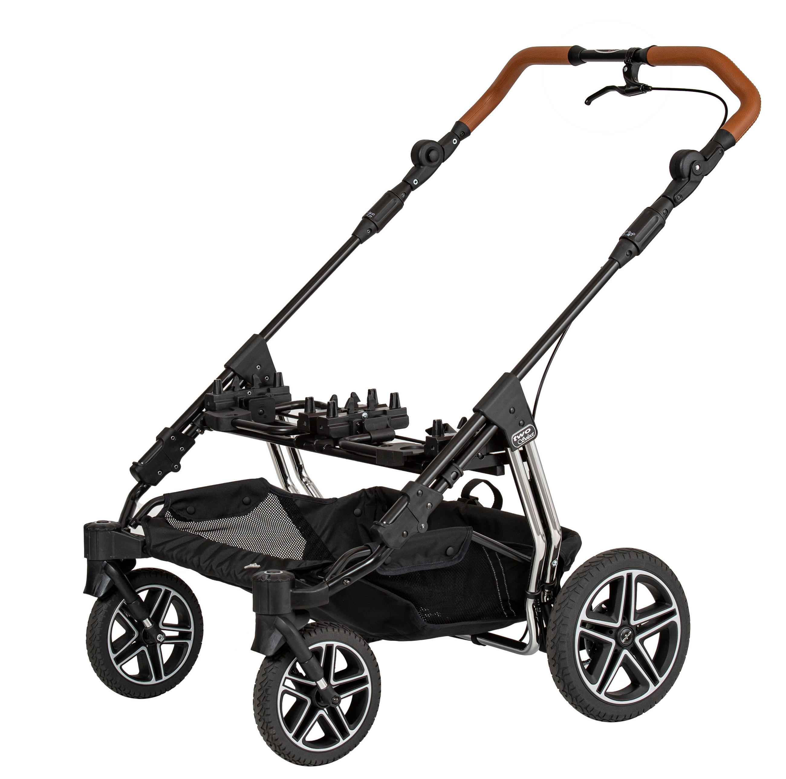 KINDERWAGENGESTELL Two Select  - Schwarz, Basics, Metall (86/79/114cm) - Hartan