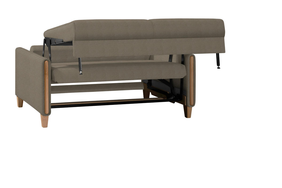 SCHLAFSOFA in Cord Braun, Buchefarben  - Buchefarben/Braun, Design, Holz/Textil (174/88/104cm) - Niels Andersson