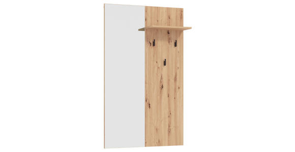 GARDEROBE 4-teilig  in 180/194,5/35 cm  - Schwarz/Eiche Artisan, Basics, Holzwerkstoff (180/194,5/35cm) - Carryhome