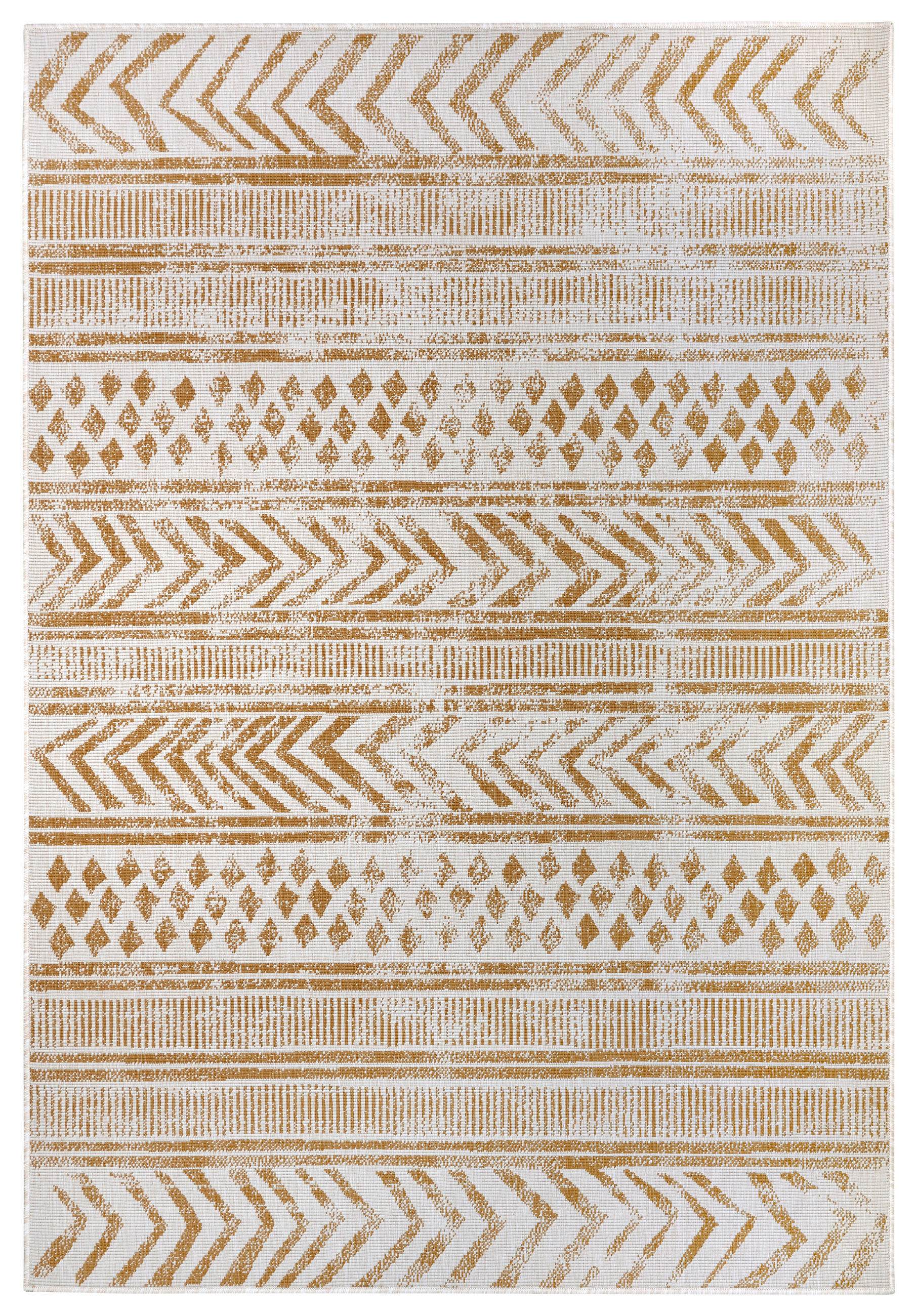 OUTDOORTEPPICH 80/150 cm Twin Supreme Creme, Honig  - Creme/Honig, Design, Kunststoff (80/150cm)