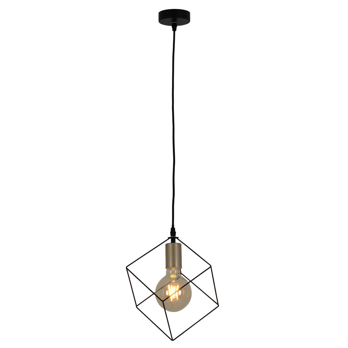 HÄNGELEUCHTE 16/118 cm   - Goldfarben, Design, Kunststoff/Metall (16/118cm) - Näve