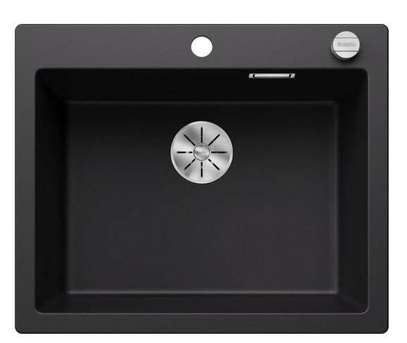 SPÜLE Pleon  - Schwarz, Basics, Stein (61,5/23,2/51cm) - Blanco
